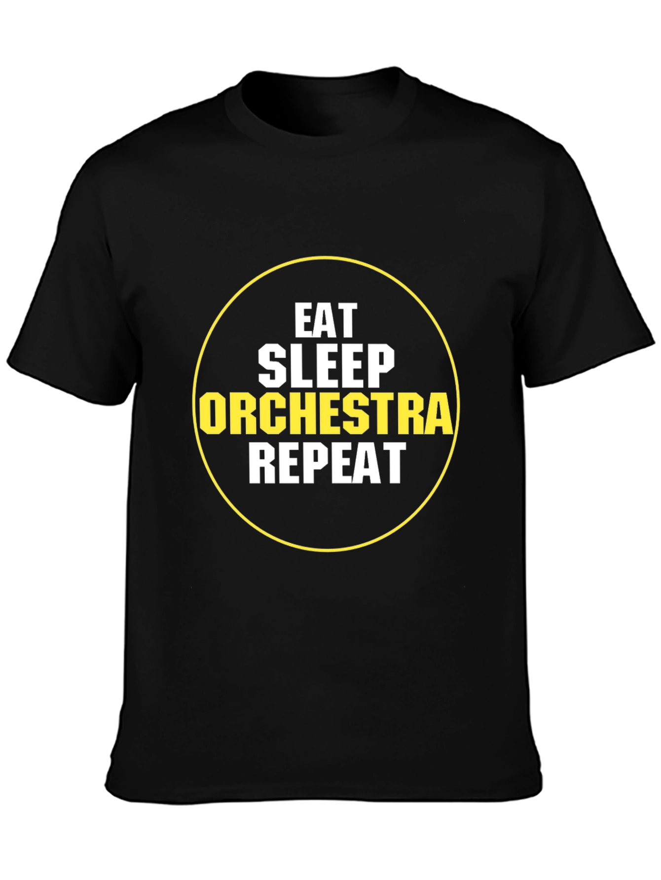 Eat Sleep Orchestra Repeat Black T-Shirt
