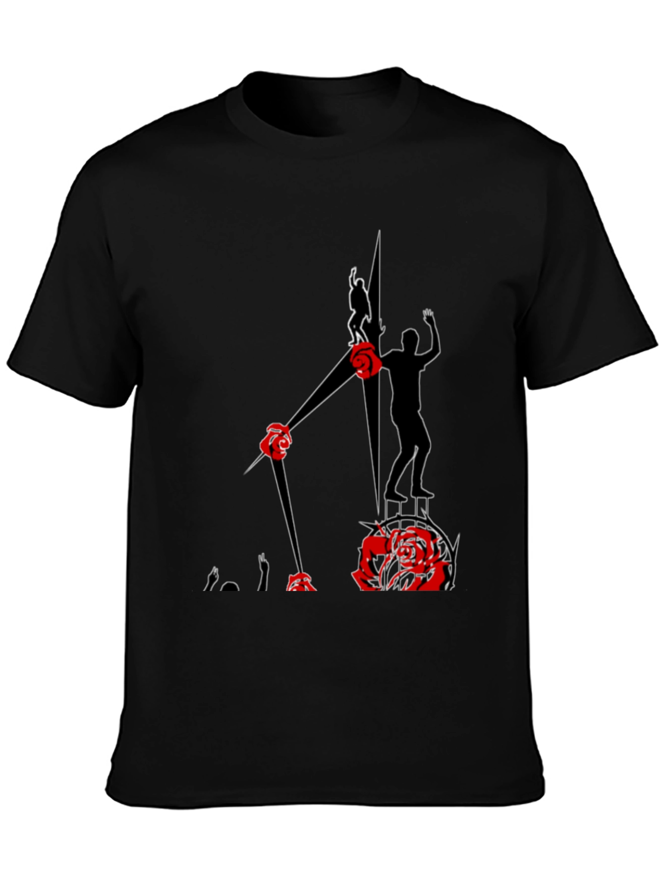 Abstract Rose Clock T-Shirt