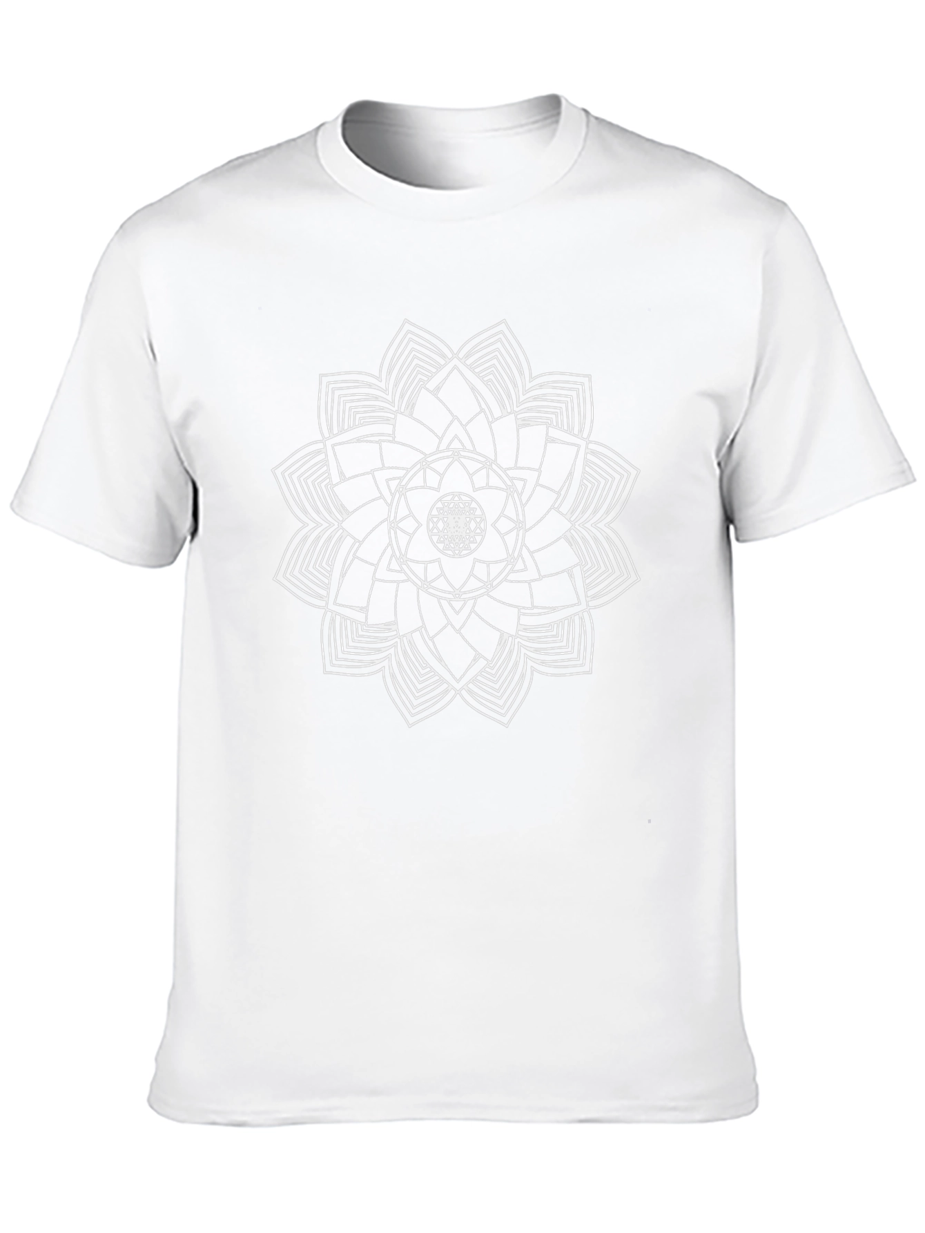 Geometric Mandala Black T-Shirt