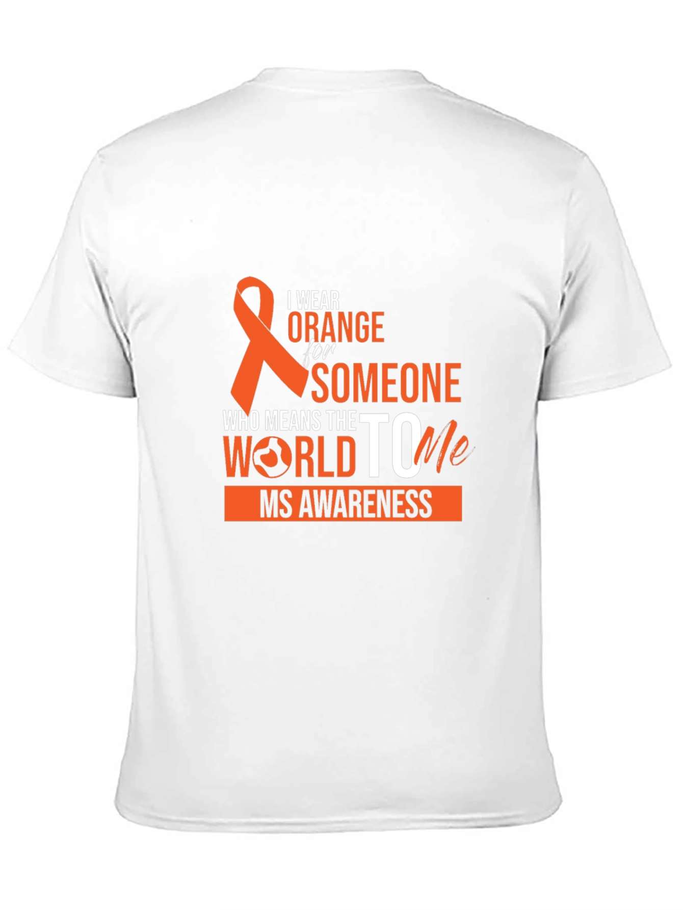 Orange Ribbon MS Awareness Graphic T-Shirt