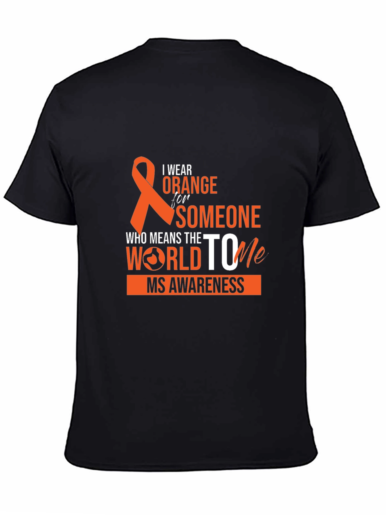Orange Ribbon MS Awareness Graphic T-Shirt
