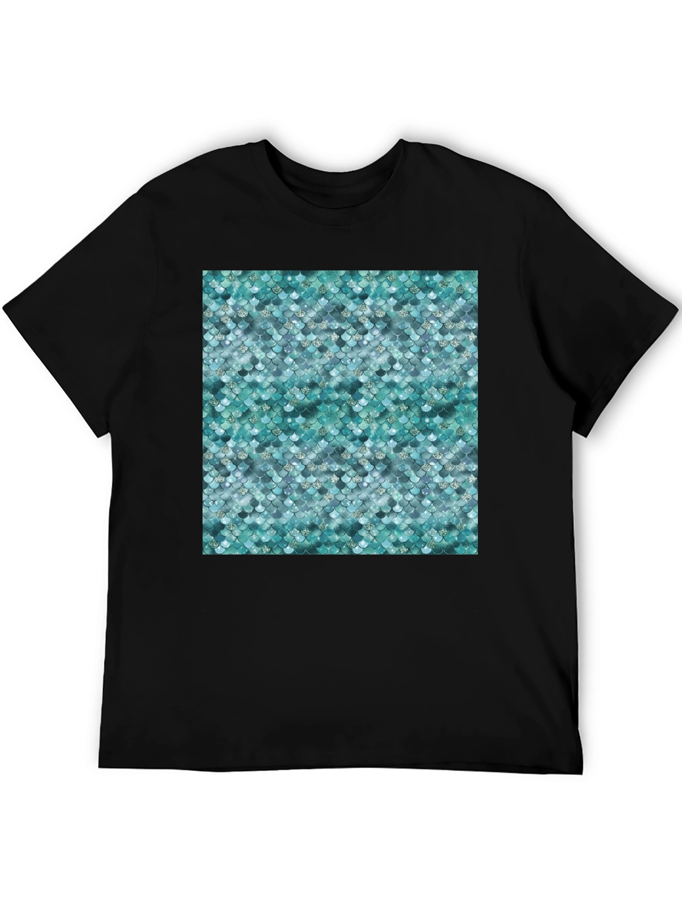 Scales Pattern T-Shirt - Trendy Graphic Tee
