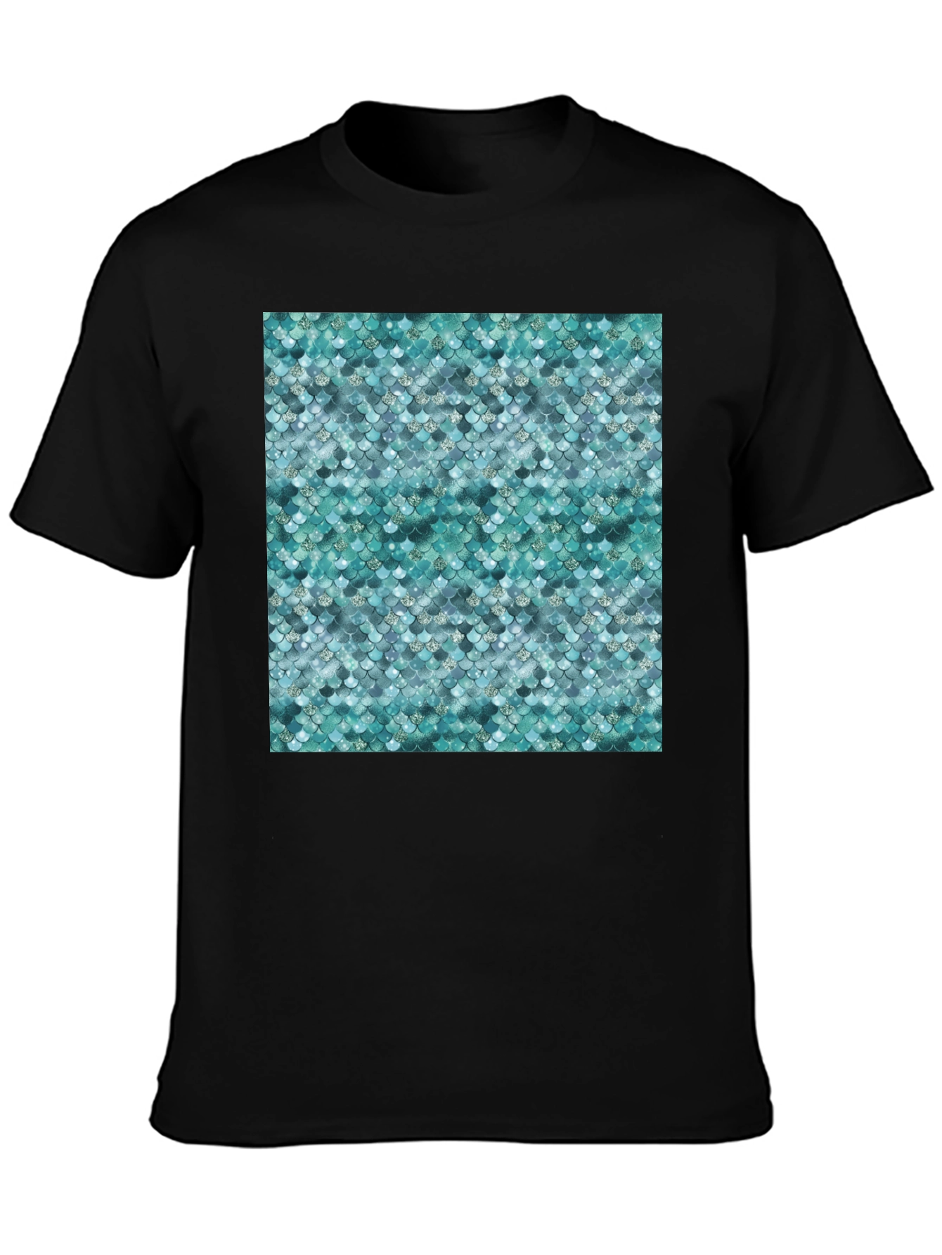 Scales Pattern T-Shirt - Trendy Graphic Tee