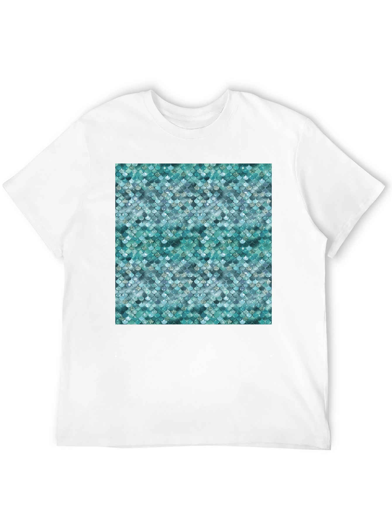 Scales Pattern T-Shirt - Trendy Graphic Tee