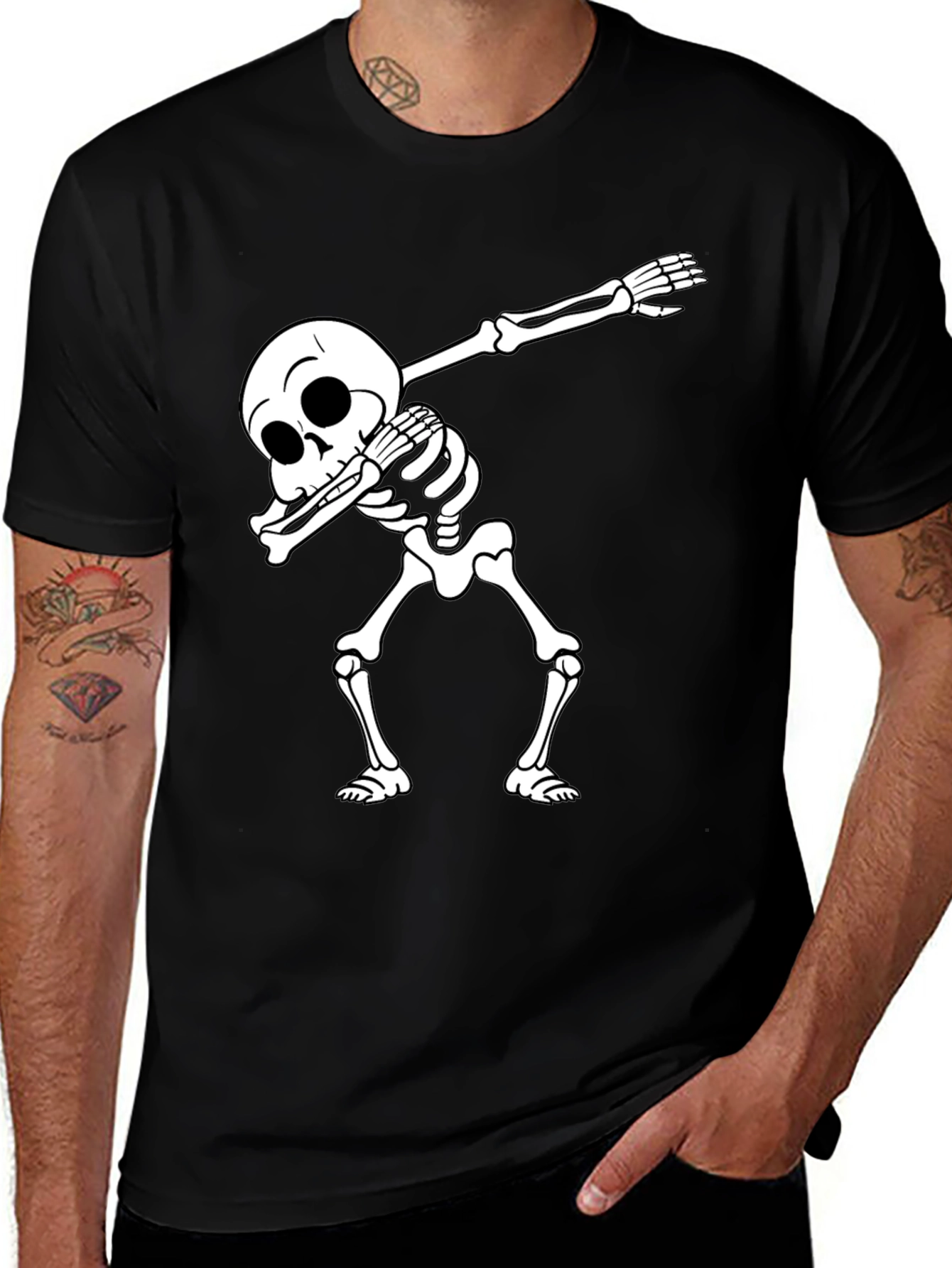 Skeleton Dab Black T-Shirt