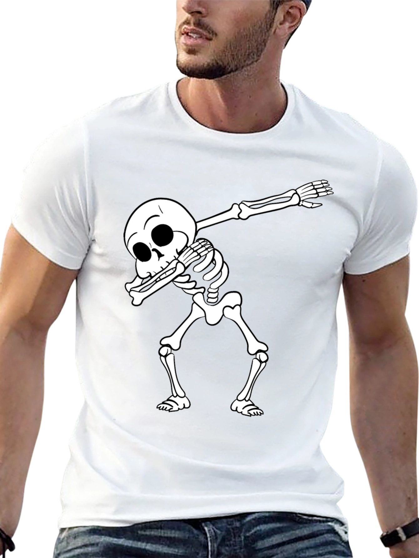 Skeleton Dab Black T-Shirt