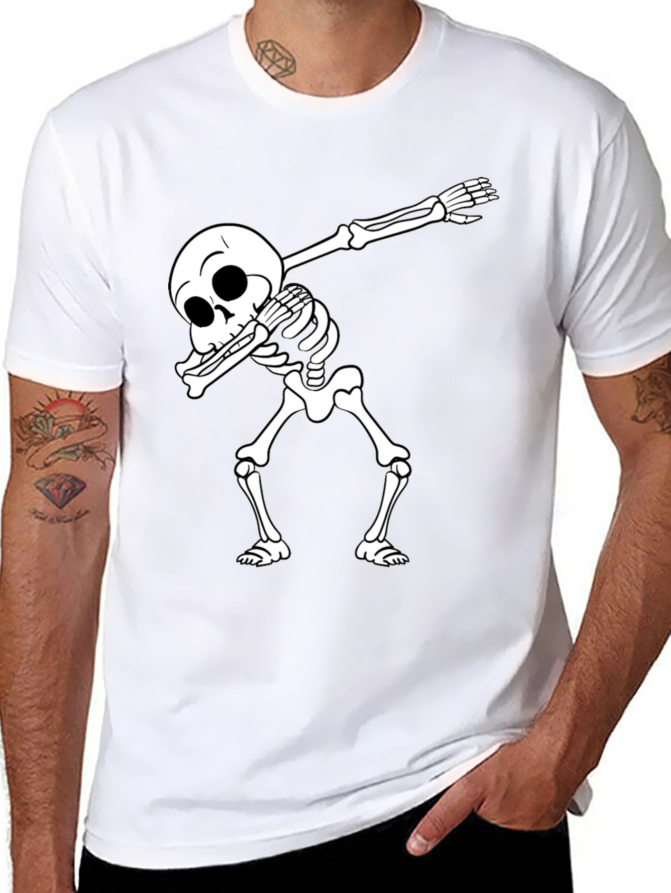 Skeleton Dab Black T-Shirt