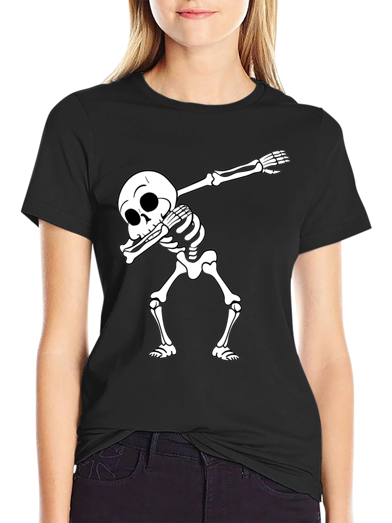 Skeleton Dab Black T-Shirt