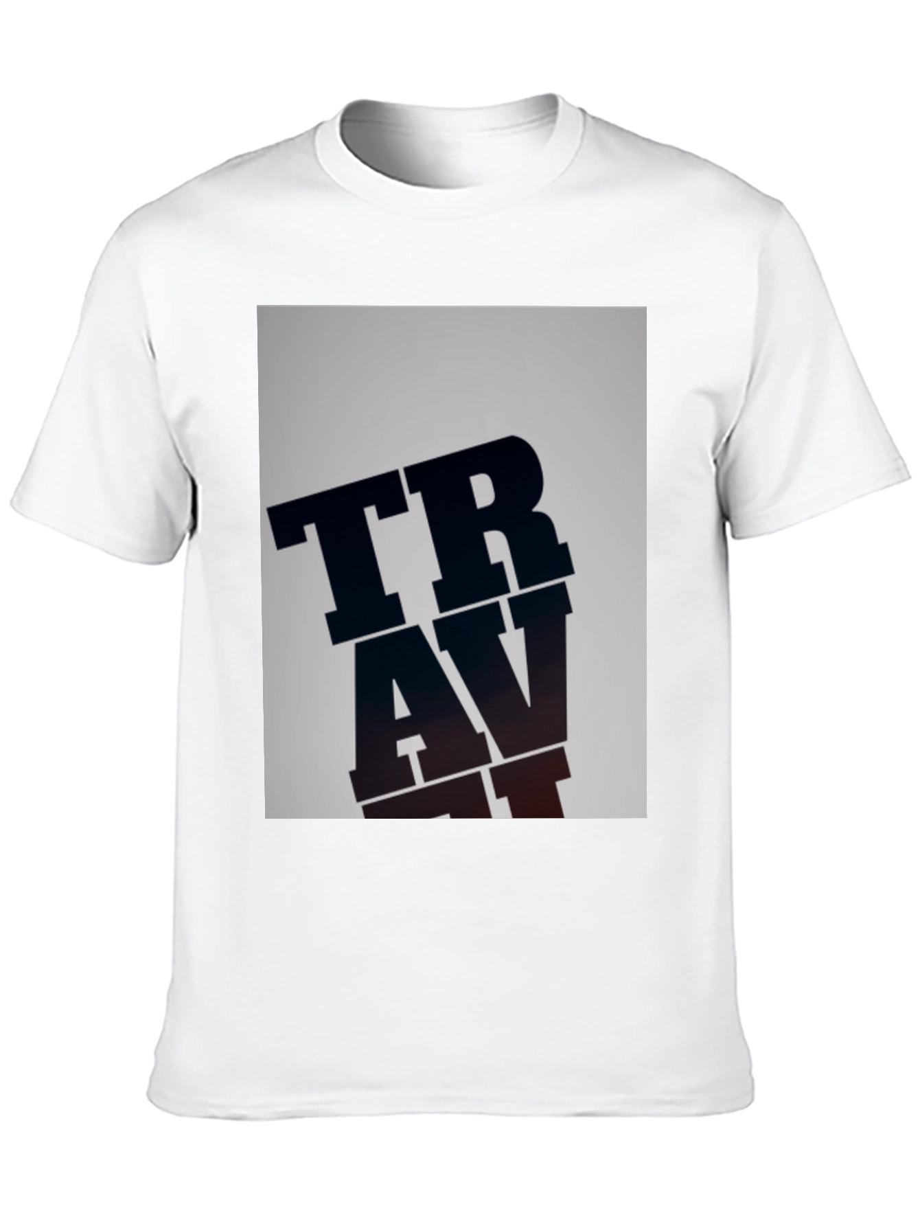 TRAVAT Graphic Print Black T-Shirt