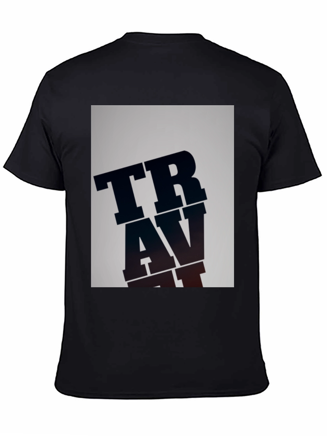 TRAVAT Graphic Print Black T-Shirt