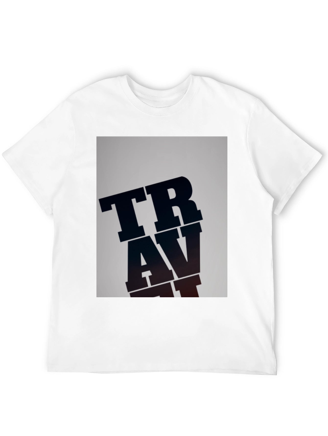 TRAVAT Graphic Print Black T-Shirt