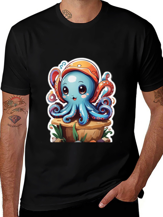 Cute Octopus Graphic T-Shirt