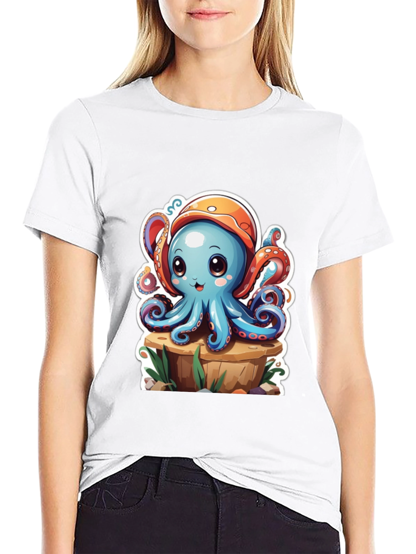 Cute Octopus Graphic T-Shirt