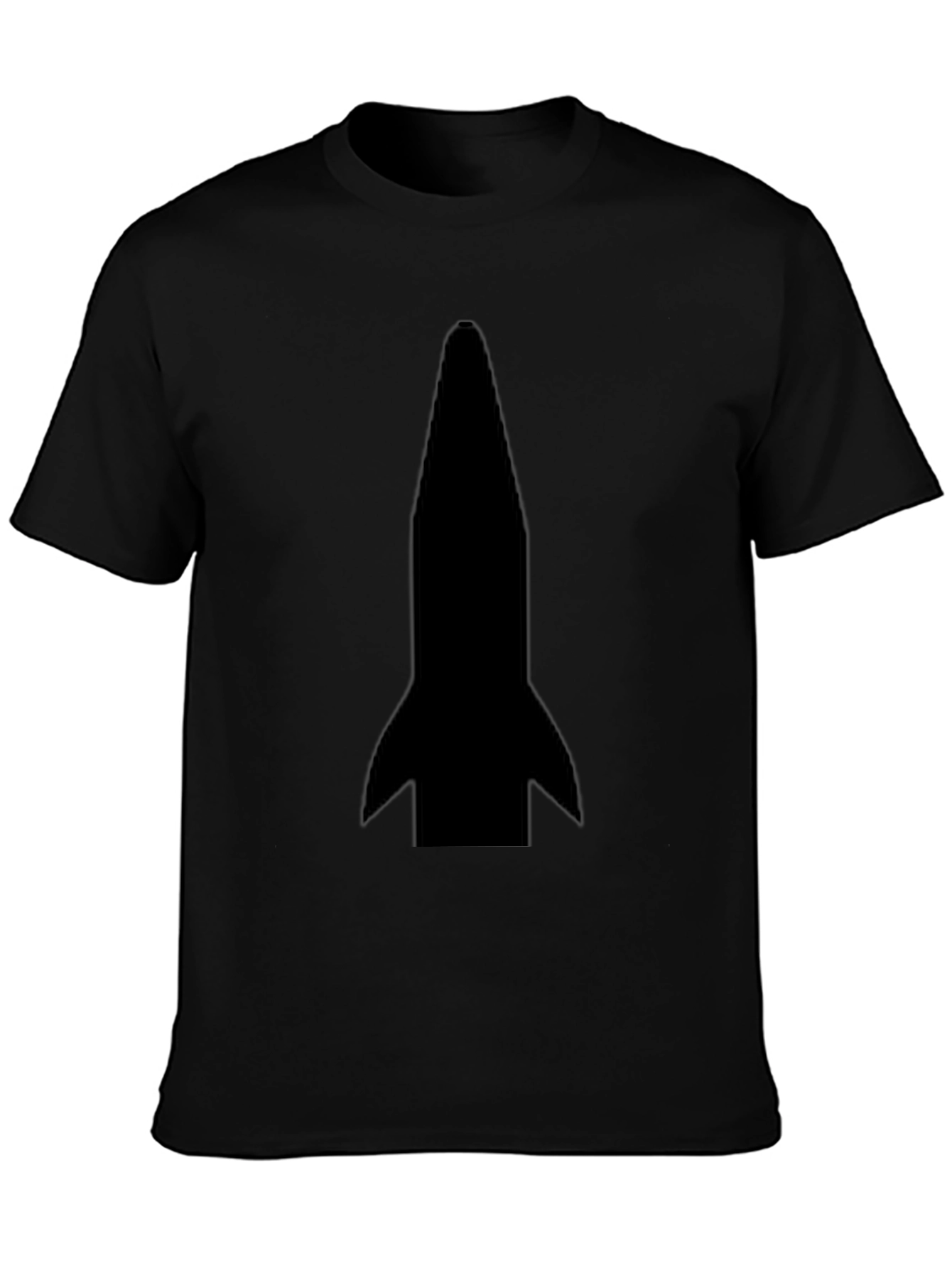 Rocket Graphic T-Shirt - Mens Black Tee