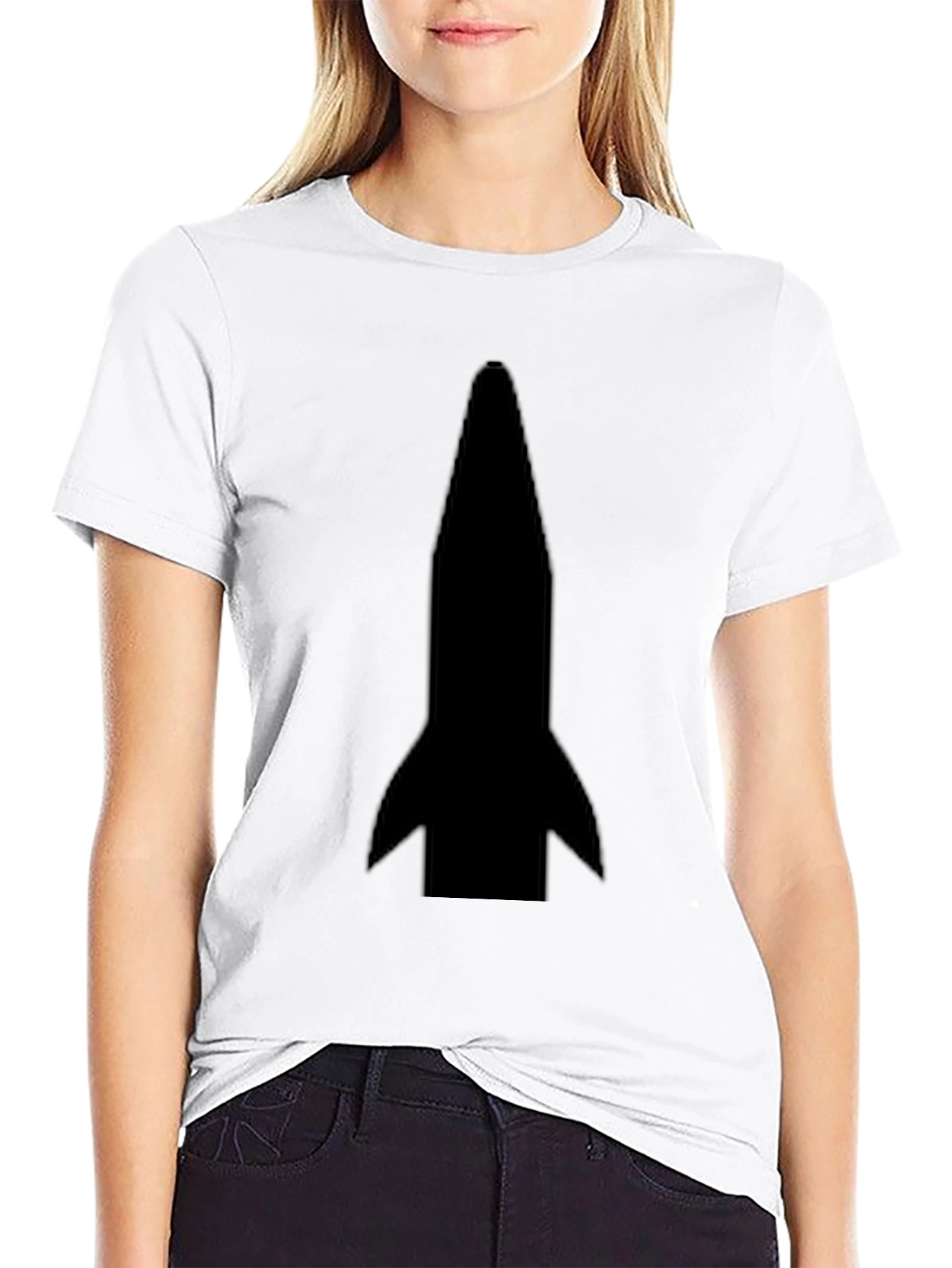 Rocket Graphic T-Shirt - Mens Black Tee