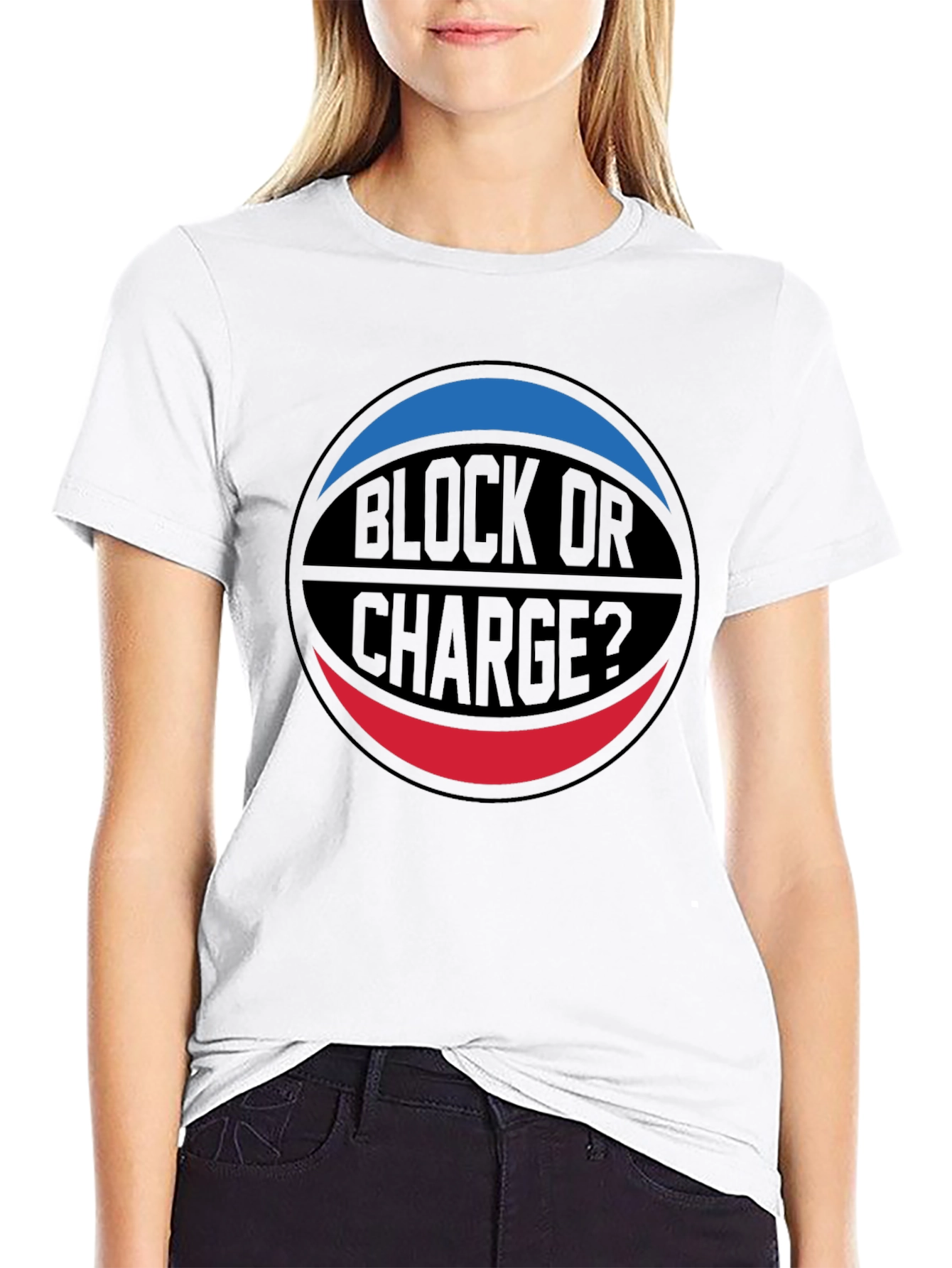 Block or Charge Basketball T-Shirt
