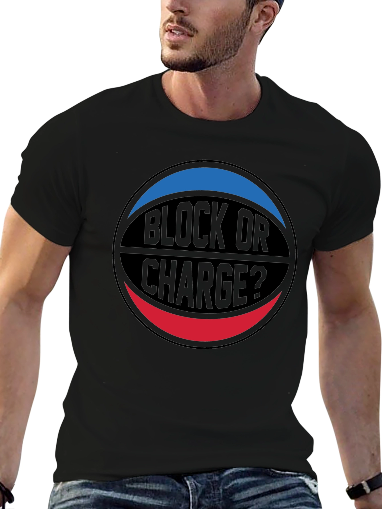 Block or Charge Basketball T-Shirt