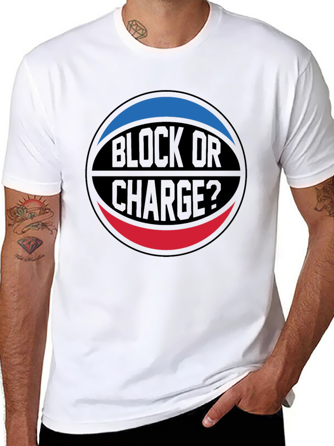 Block or Charge Basketball T-Shirt