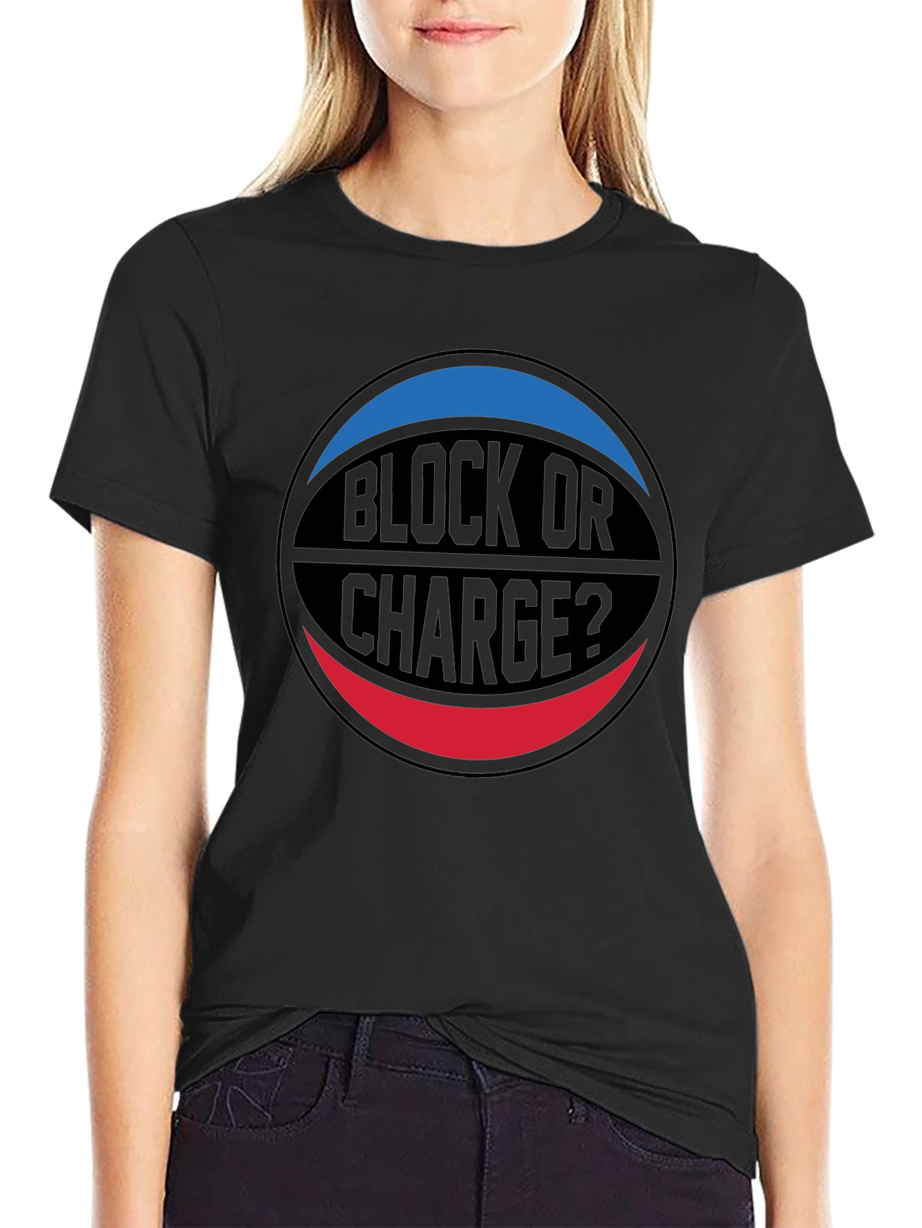 Block or Charge Basketball T-Shirt