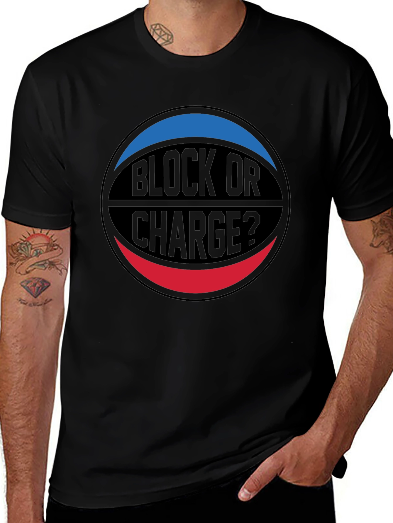 Block or Charge Basketball T-Shirt