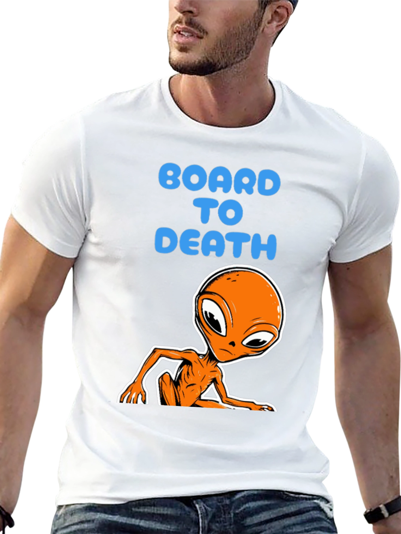 Board to Death Alien Graphic Tee