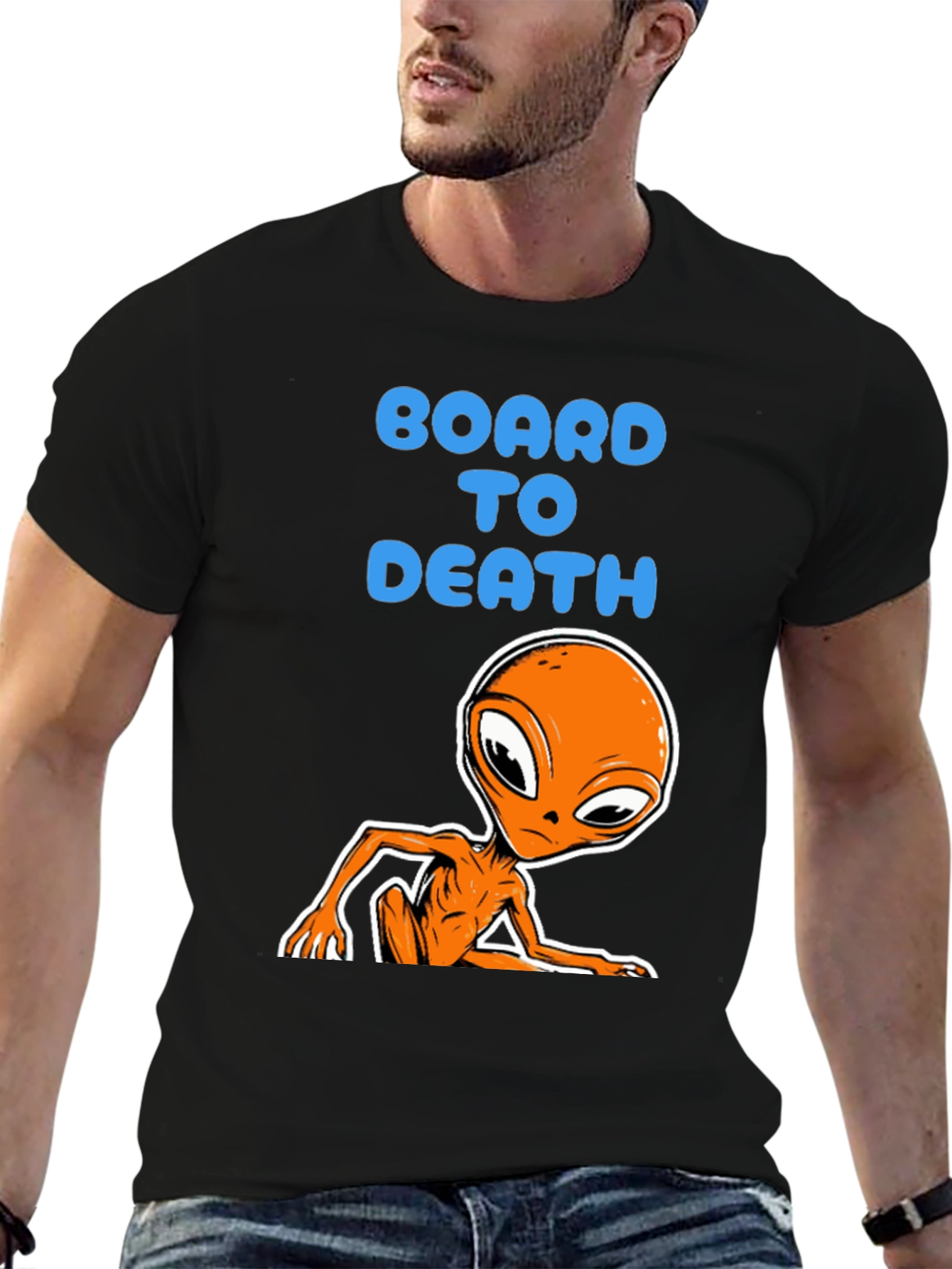Board to Death Alien Graphic Tee