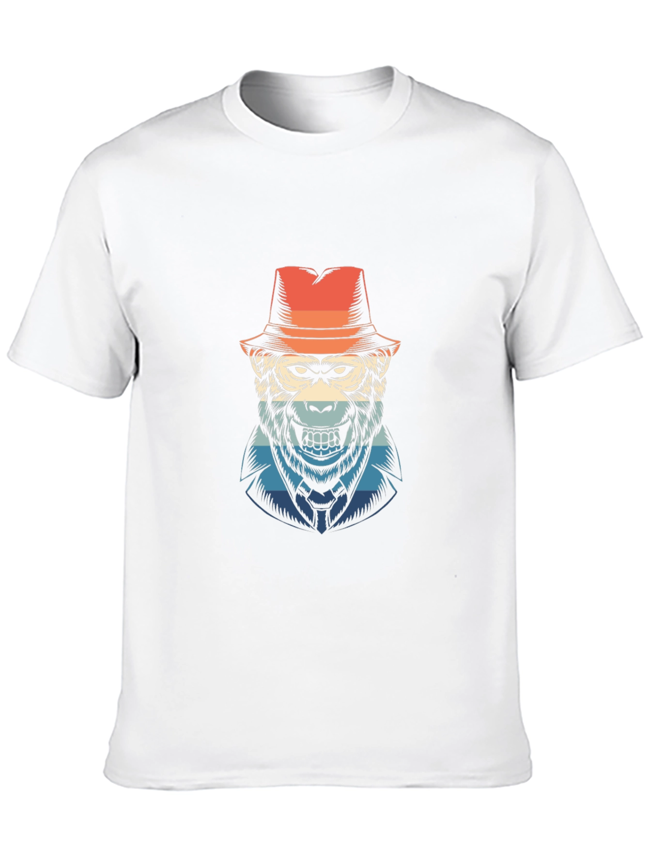 Retro Gorilla Graphic Tee - Classic Black T-Shirt