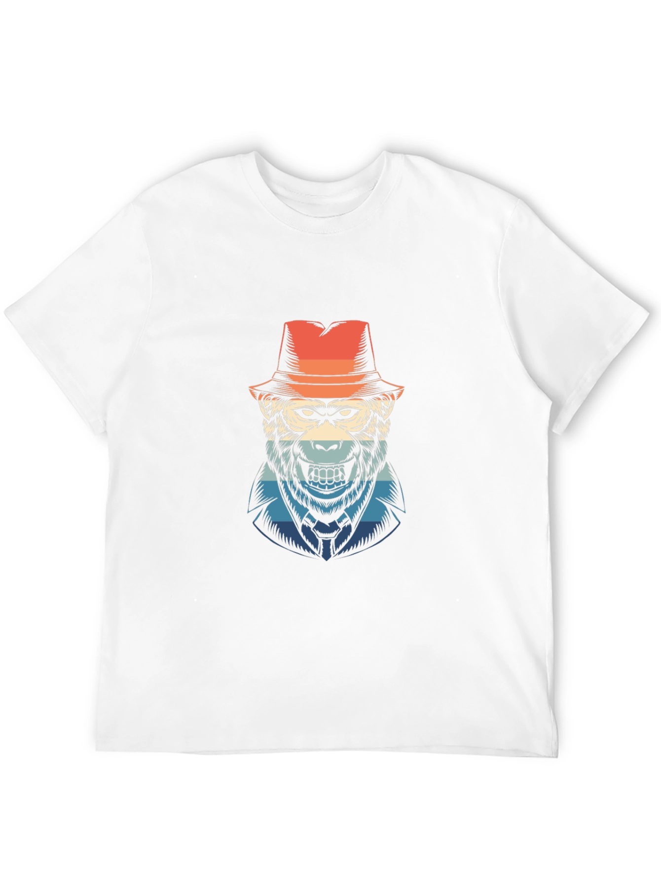 Retro Gorilla Graphic Tee - Classic Black T-Shirt