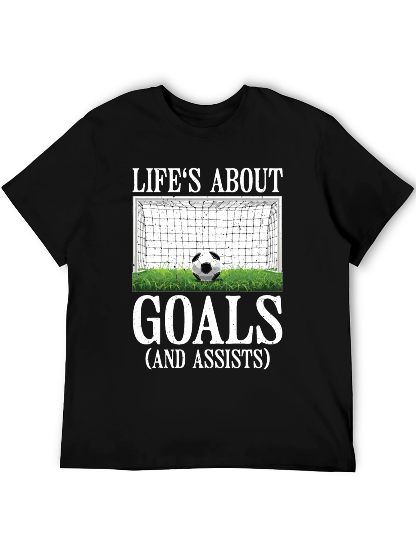 Lifes About Goals T-Shirt - Soccer Graphic Tee
