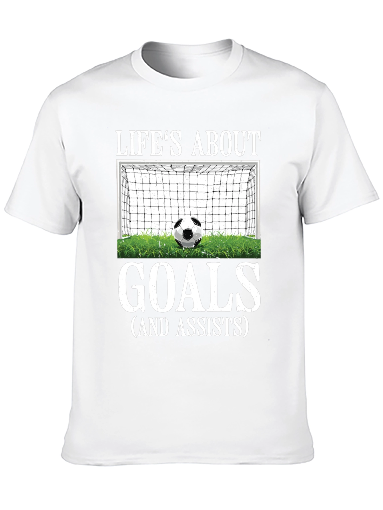 Lifes About Goals T-Shirt - Soccer Graphic Tee