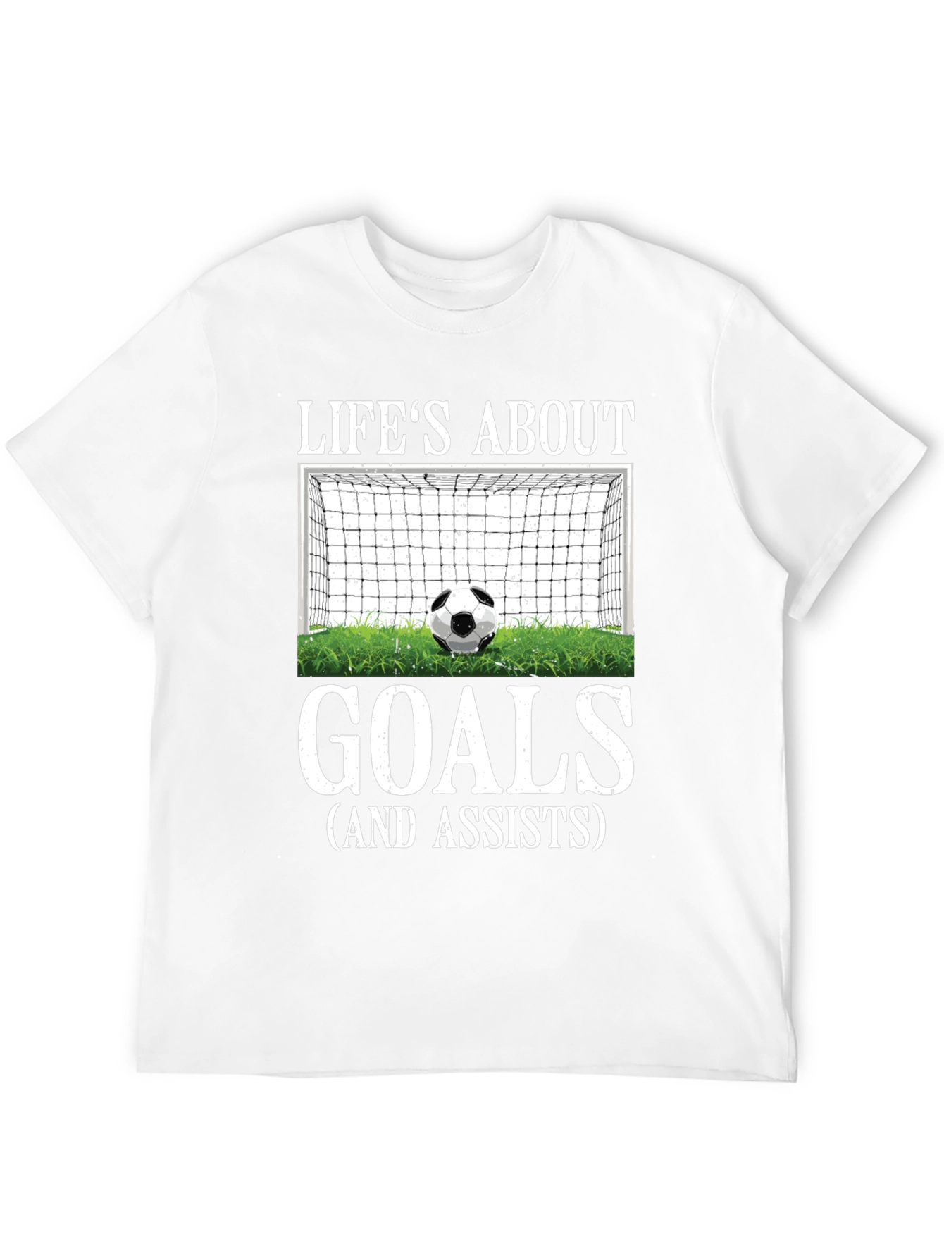 Lifes About Goals T-Shirt - Soccer Graphic Tee