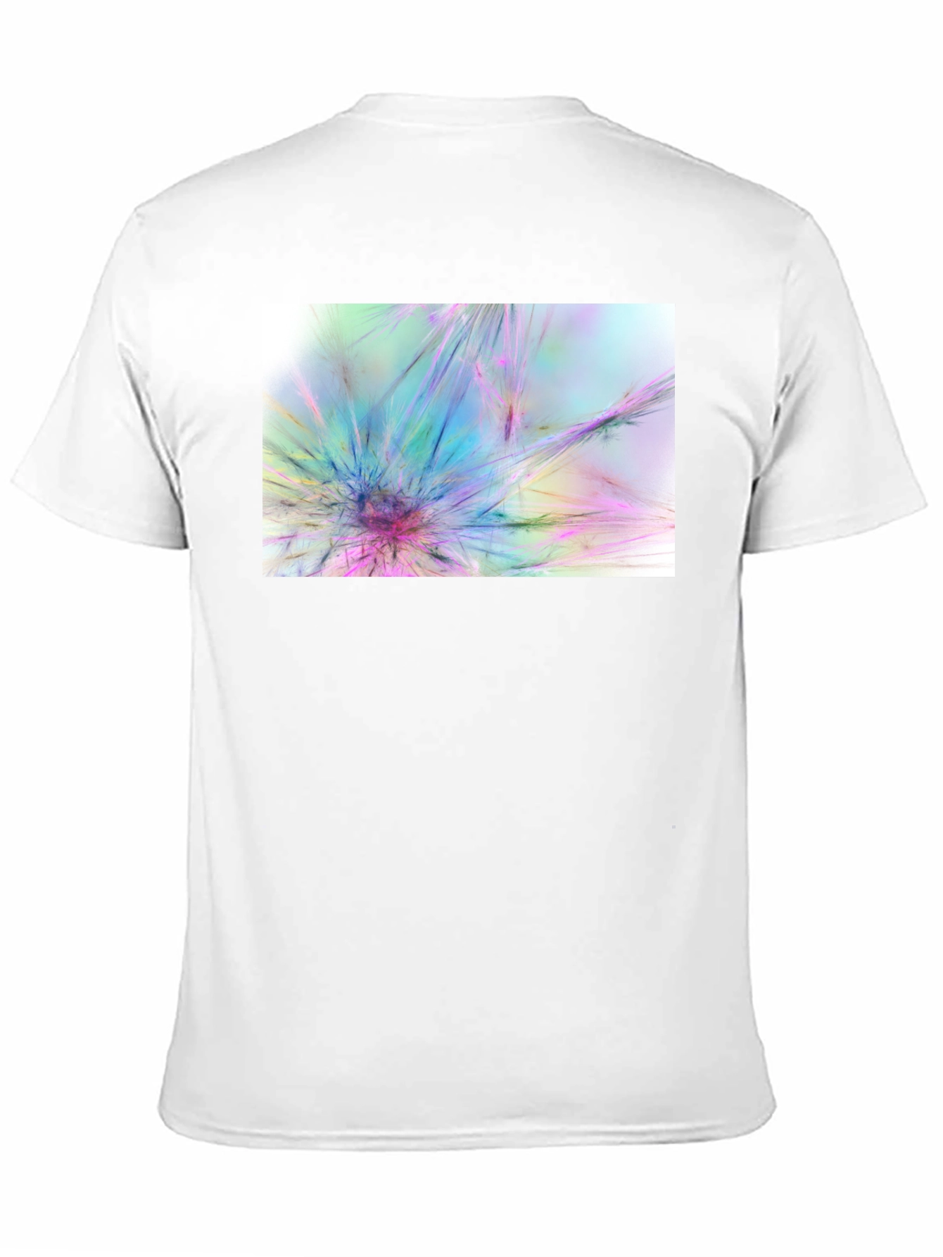 Abstract Burst Graphic Black T-Shirt