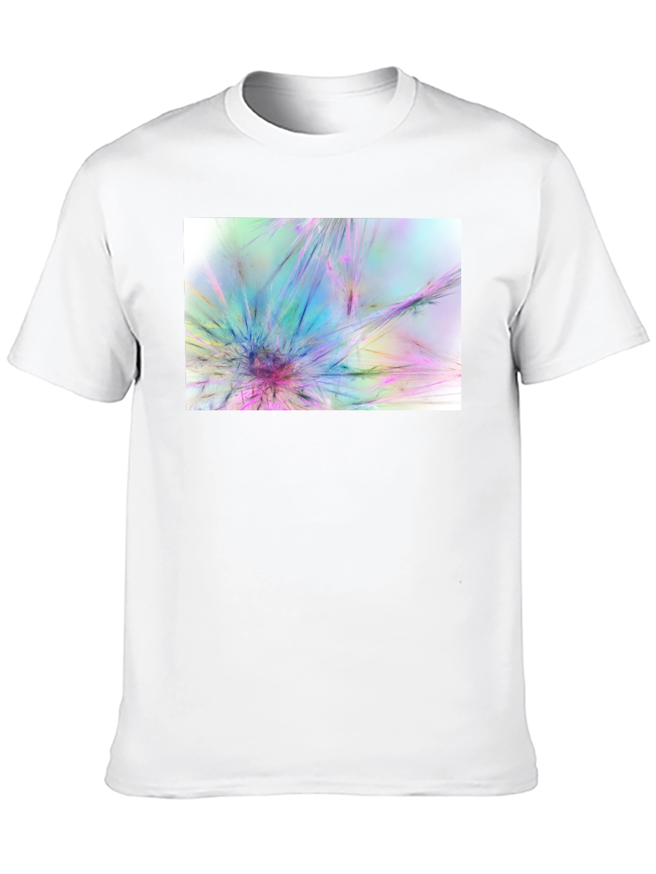 Abstract Burst Graphic Black T-Shirt