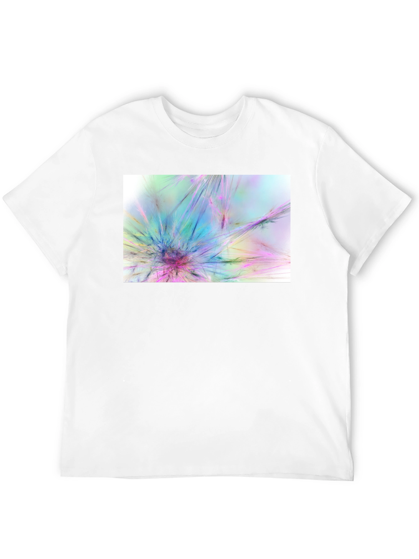 Abstract Burst Graphic Black T-Shirt