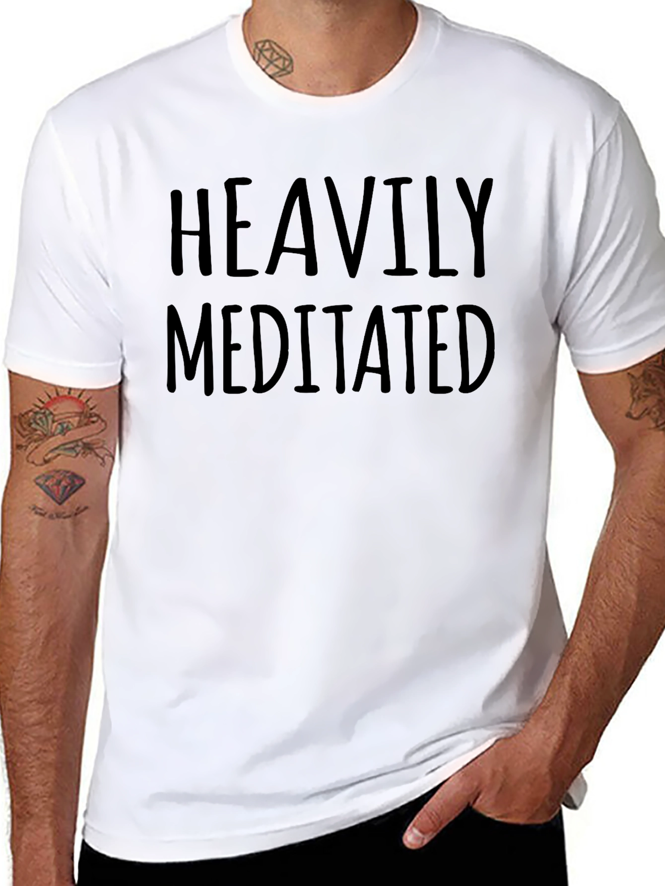 Heavily Meditated T-Shirt - Mens Graphic Tee