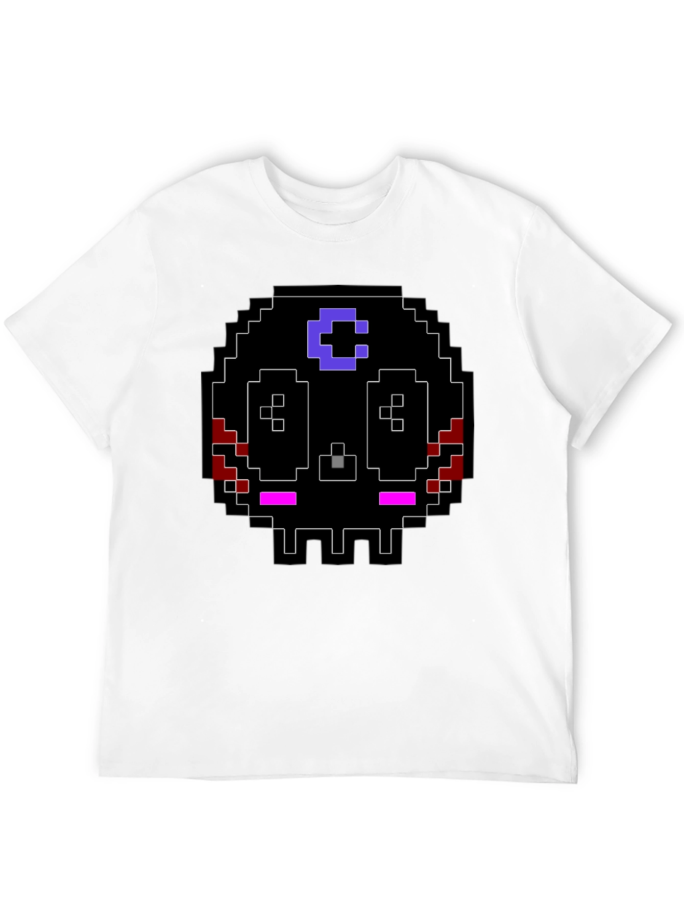Pixel Skull Graphic T-Shirt