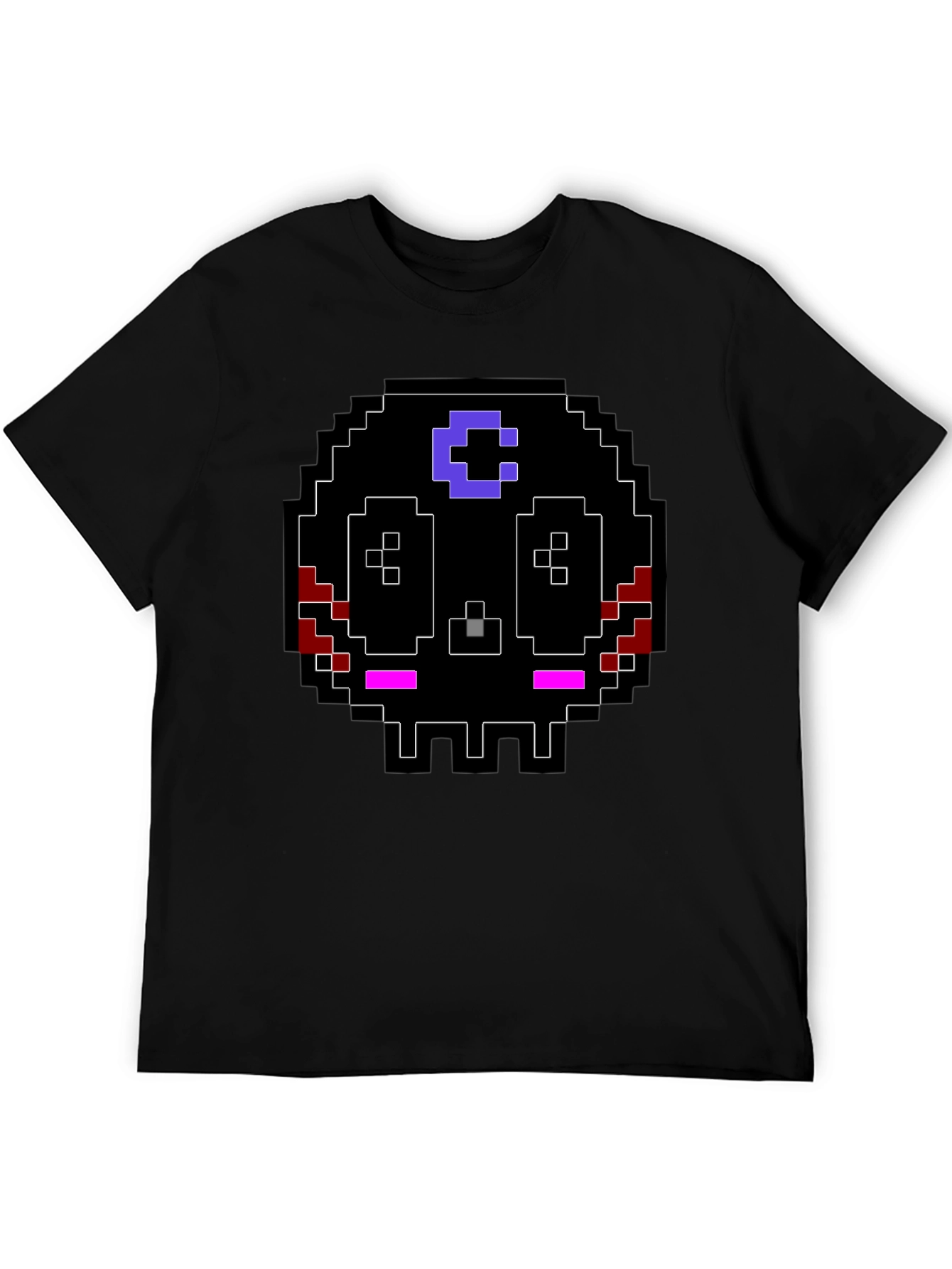 Pixel Skull Graphic T-Shirt