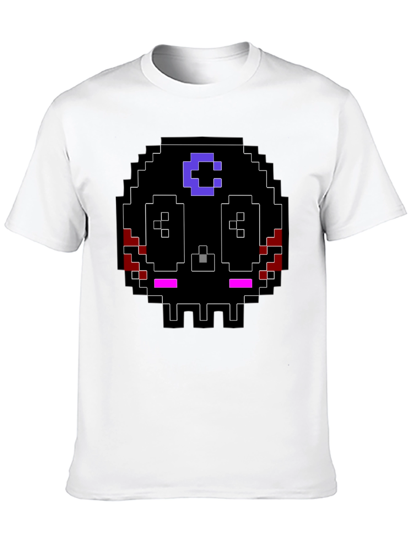 Pixel Skull Graphic T-Shirt