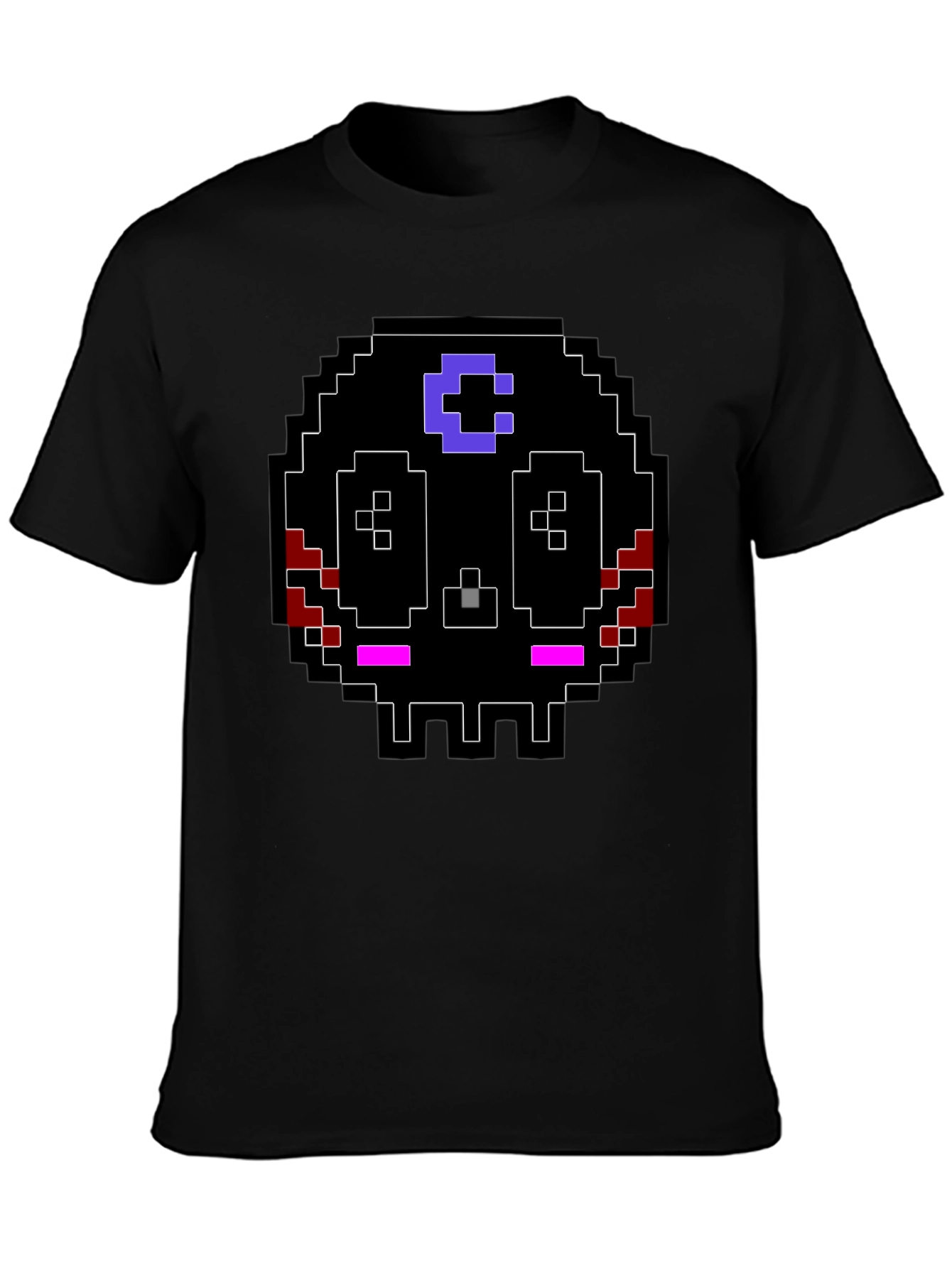 Pixel Skull Graphic T-Shirt