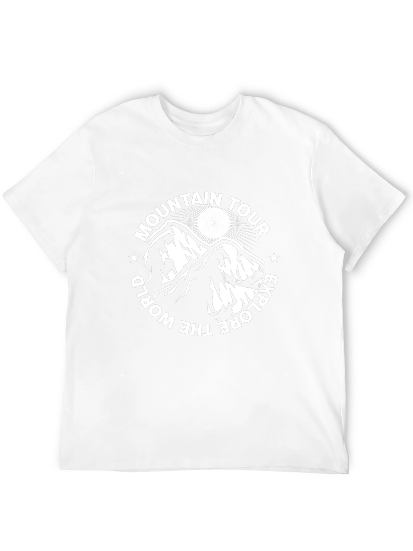 Mountain Tour Explore the World Black Tee