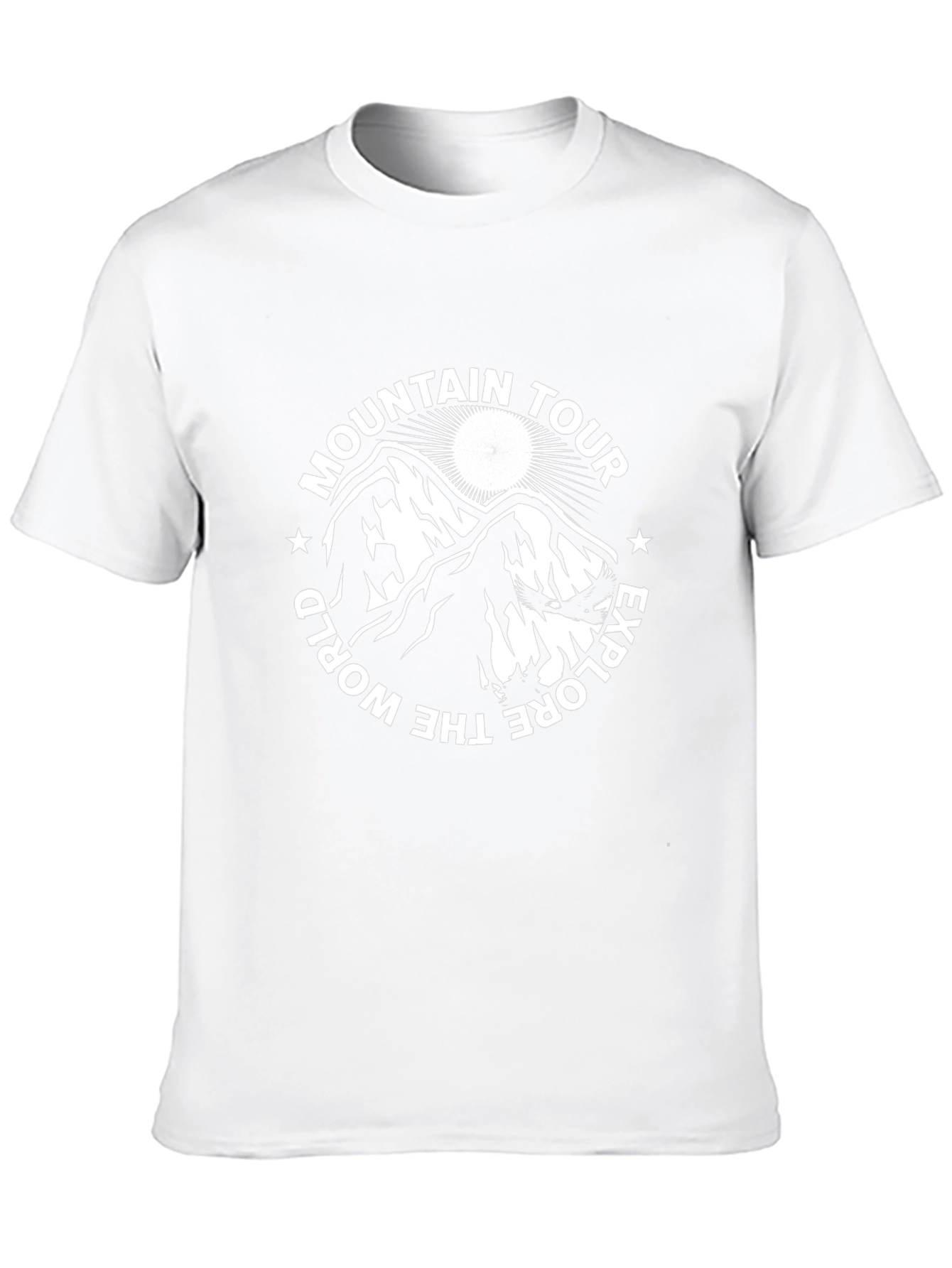 Mountain Tour Explore the World Black Tee