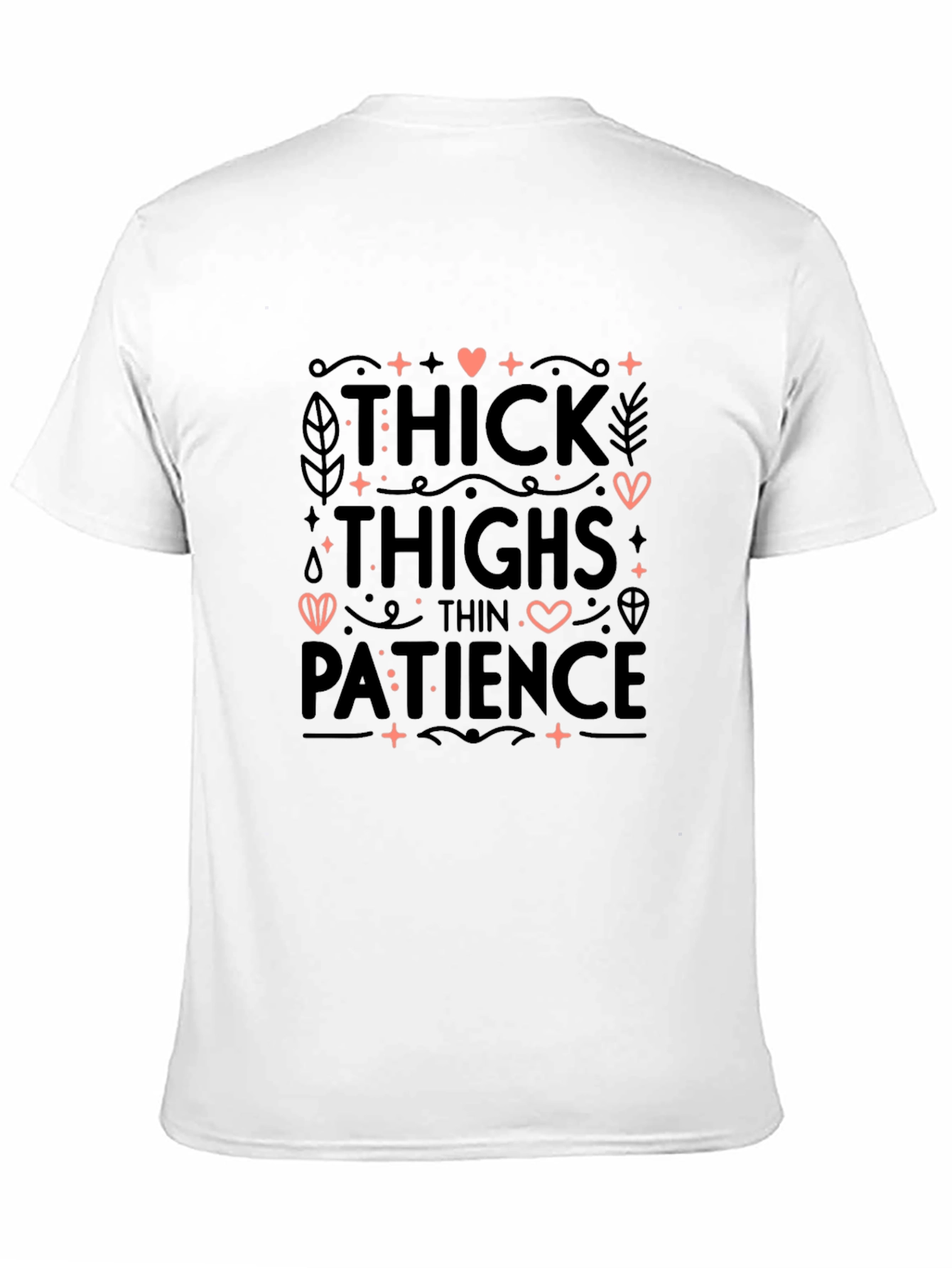 Thick Thighs Thin Patience Graphic Tee - Black
