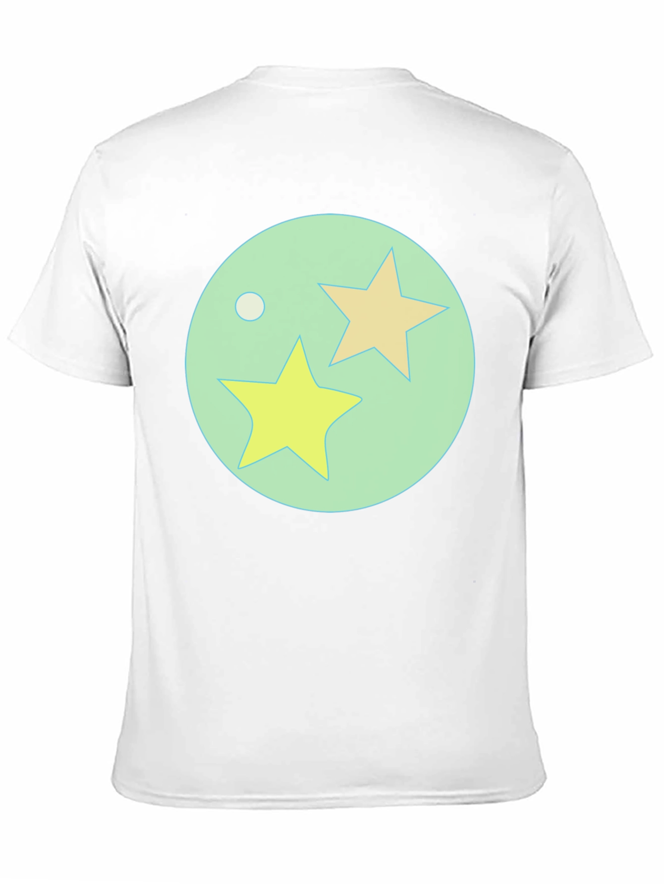 Black T-Shirt with Starry Orb Graphic