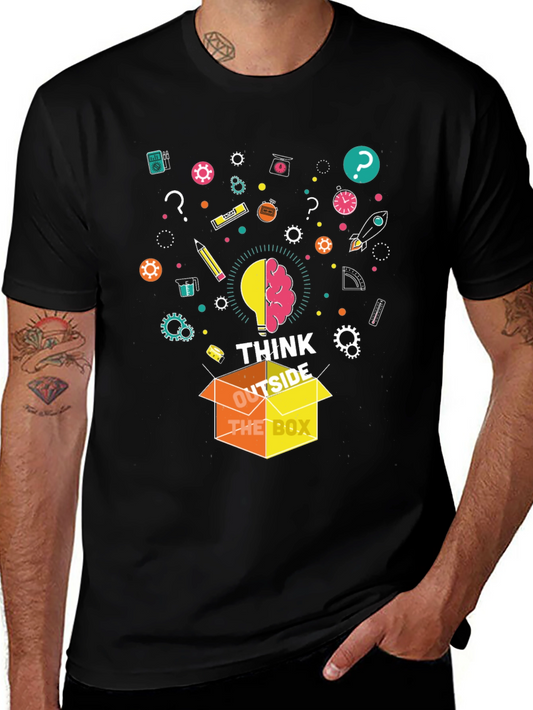 Think Outside the Box Graphic Tee - Creative Unisex T-Shirt