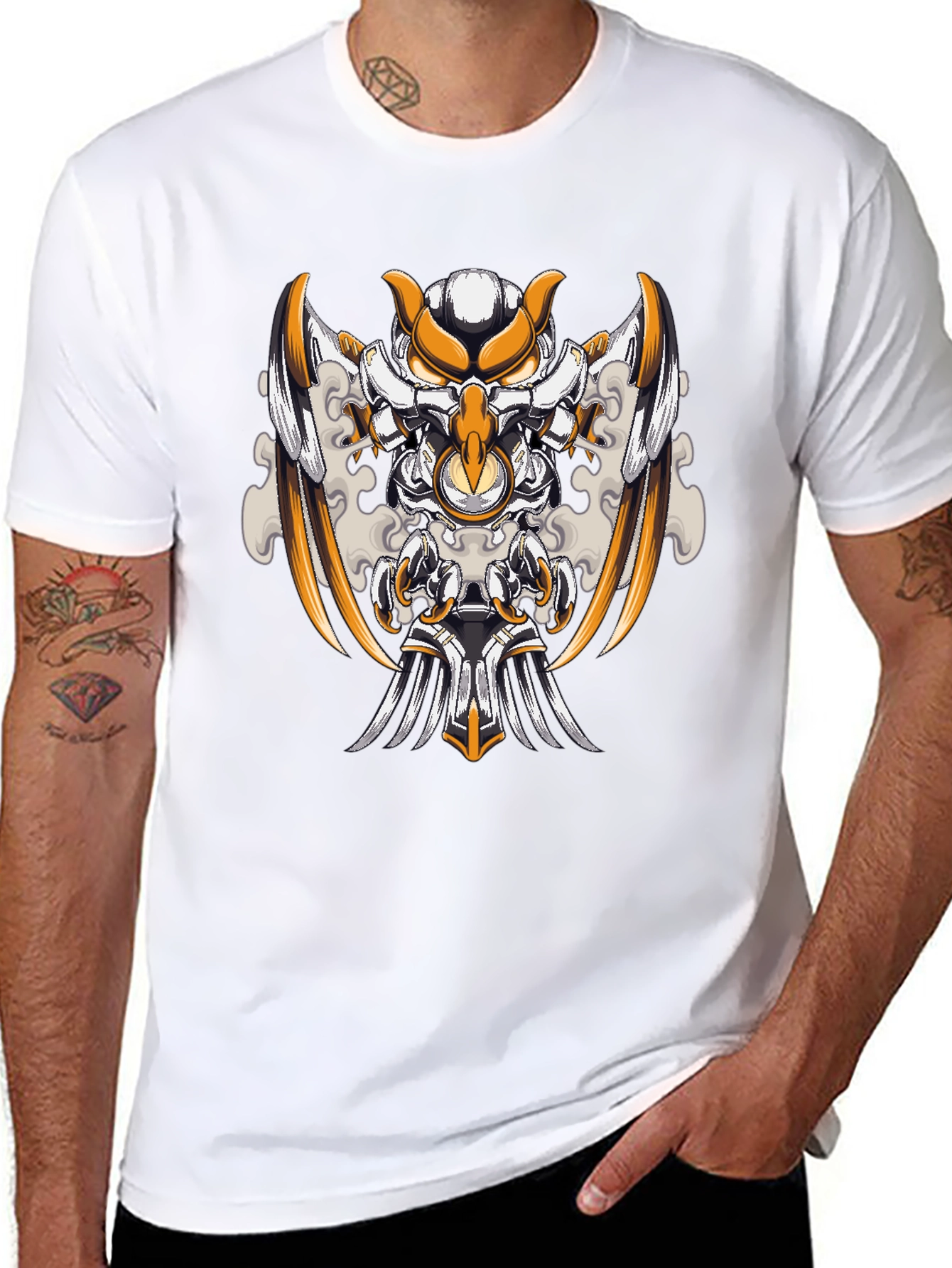 Mechanical Owl T-Shirt - Unique Graphic Design
