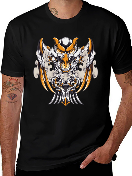 Mechanical Owl T-Shirt - Unique Graphic Design