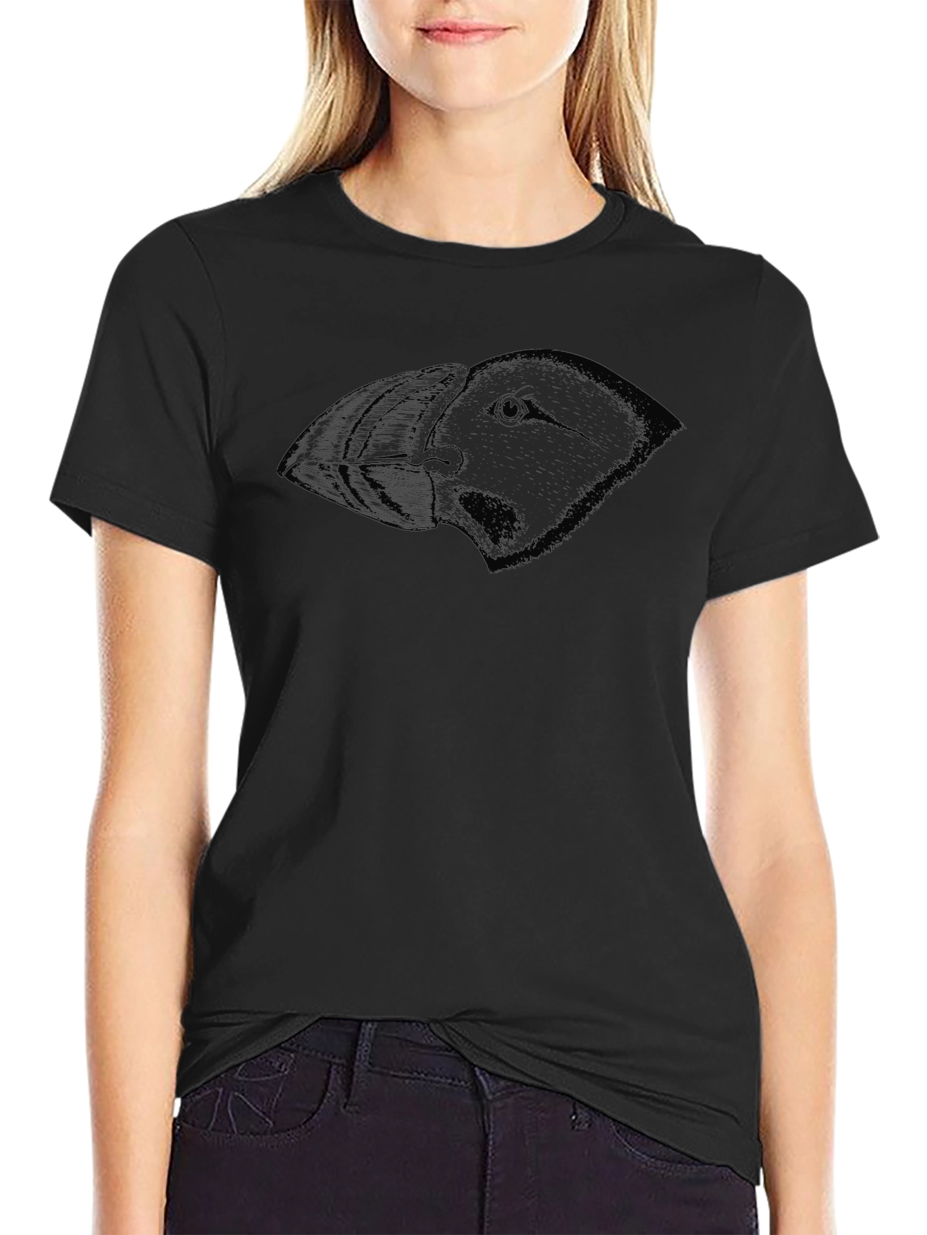 Black Puffin Graphic Tee - Mens Casual T-Shirt