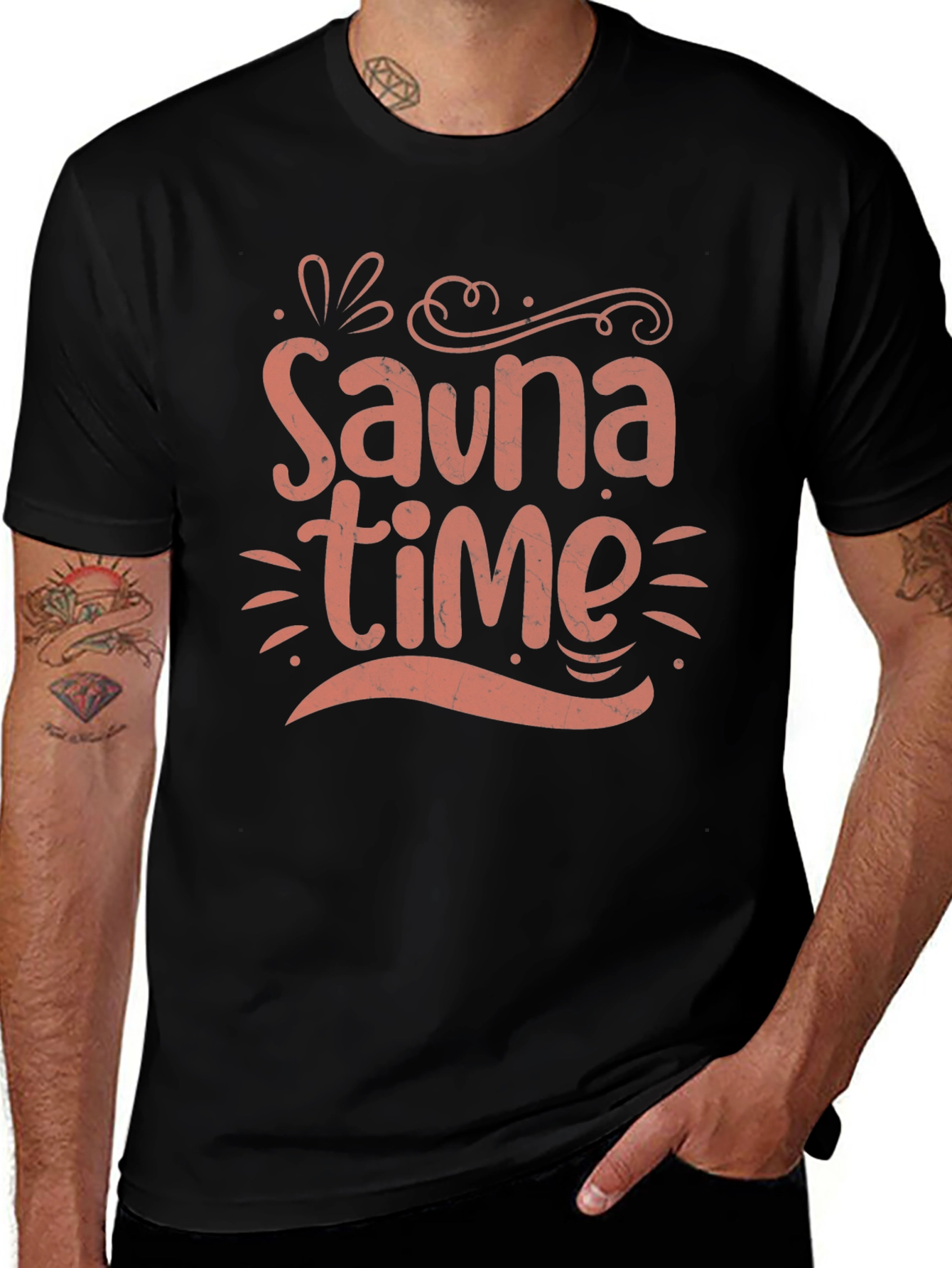 Sauna Time Graphic Tee - Relax in Style