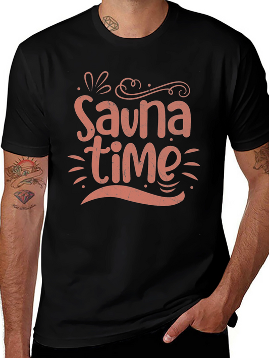 Sauna Time Graphic Tee - Relax in Style