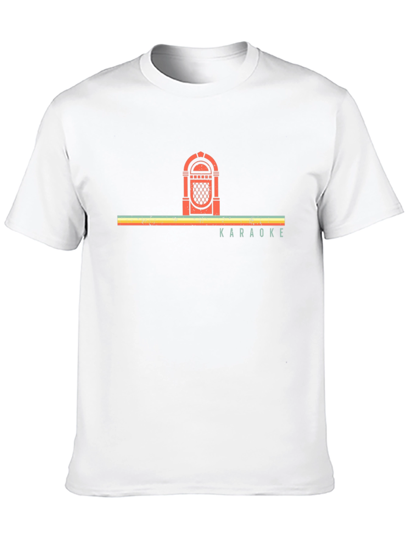 Retro Jukebox Karaoke Graphic Tee - Black